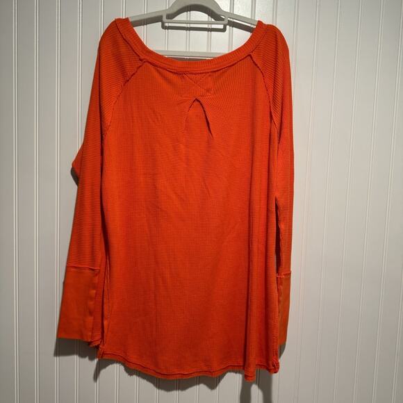 Free People We The Free Snowy Thermal Heatwave Orange NEW Size Small - Picture 8 of 8